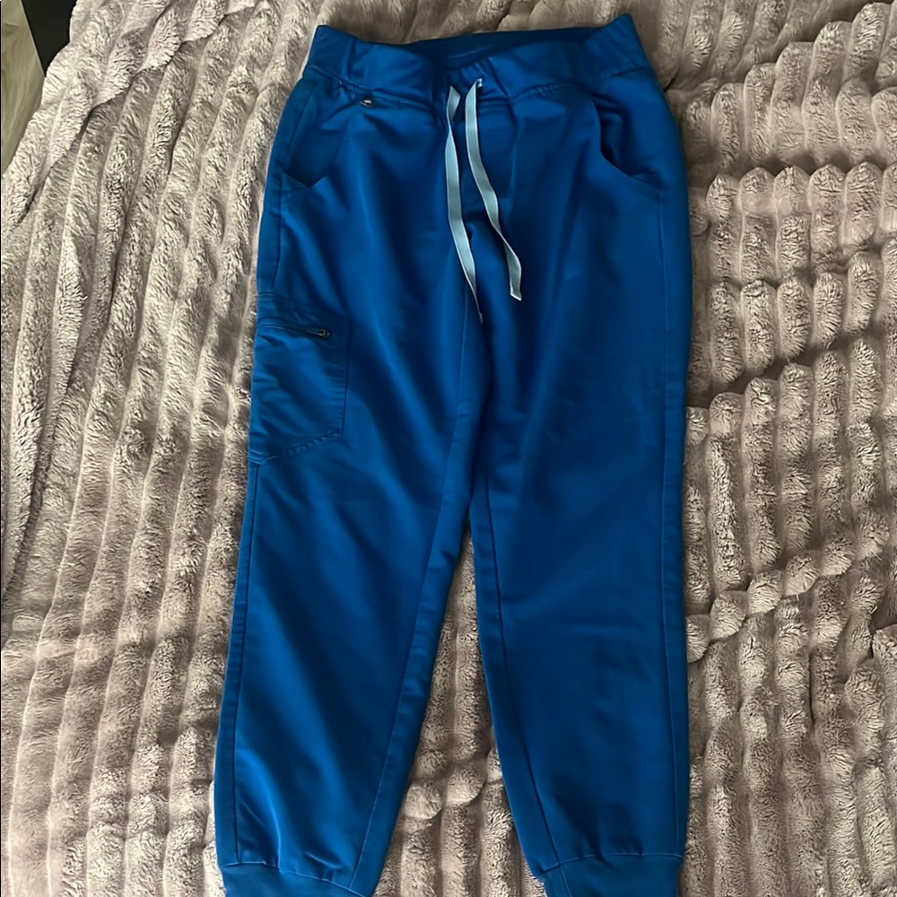Figs Royal blue joggers. Size small